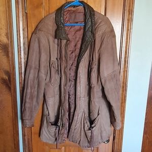 Men's Distressed Leather Jacket